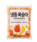<재고미보유>딜라잇가든_냉동복숭아슬라이스(1kg*10ea)