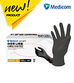 아큐핏_니트릴장갑(S/블랙/100입/중국/350g)