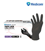 아큐핏_니트릴장갑(M/블랙/100입/중국/350g)