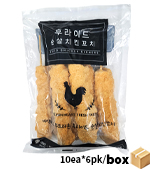 (Box)청학_후라이드순살치킨꼬치(150g*10ea*6pk/냉동)