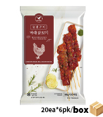 (Box)청학_마라/숯불구이닭꼬치(80g*20ea*6pk/냉동)