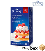 <재고미보유>엘로이_휘핑크림(1L*12ea/냉장/35.5%/동물성)
