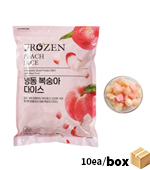 <재고미보유>냉동복숭아다이스(1kg*10ea/15mm중국산/오트리)